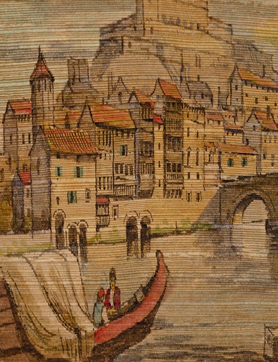 Item #05170 Carmina. FORE-EDGE PAINTING, Quintus Horatius Flaccus, DOUBLE-LINE PAINTER, HORACE.