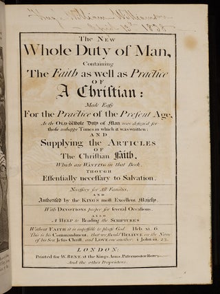The New Whole Duty of Man,