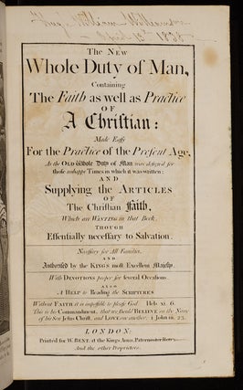 The New Whole Duty of Man,