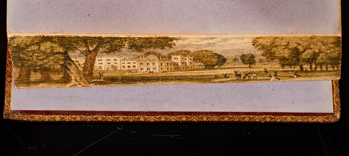 FORE-EDGE PAINTING; TAYLOR & HESSEY, binders; TAYLOR, Jane - Essays in Rhyme on Morals and Manners