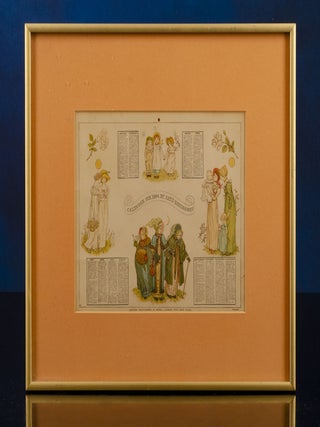 Item #05237 Calendar For 1884 By Kate Greenaway. Kate GREENAWAY