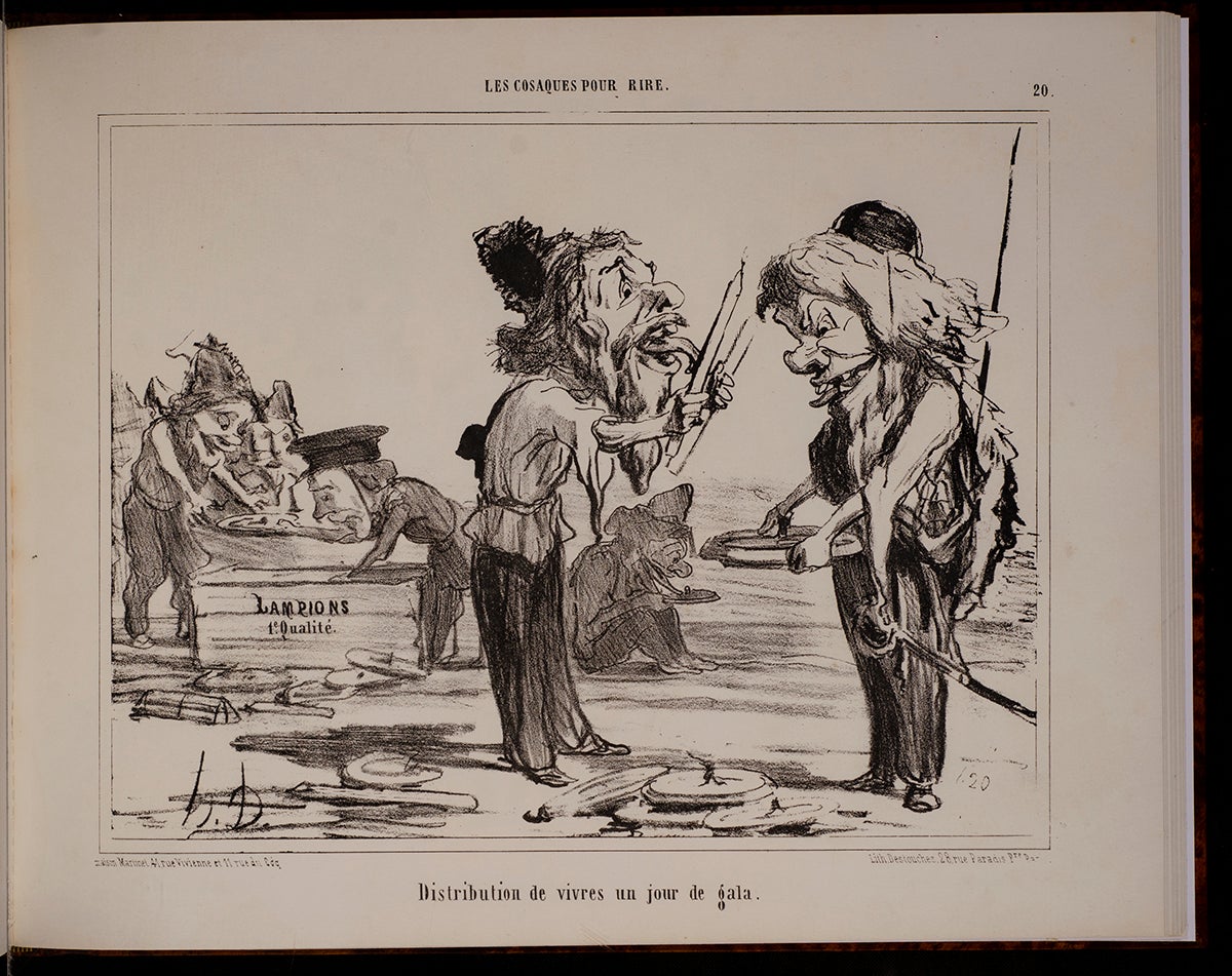 Album des Charges du Jour and Les Cosaques pour rire | Honoré DAUMIER ...