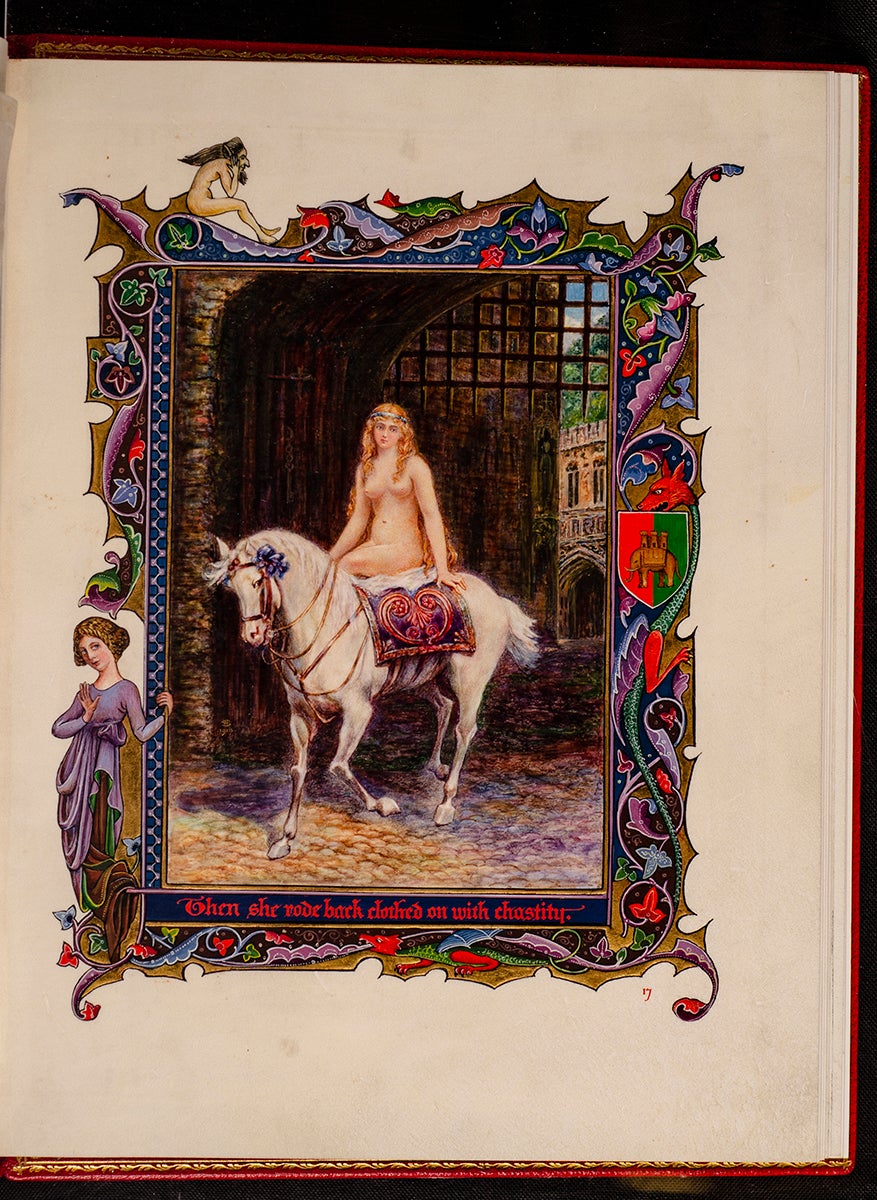 The Lady Godiva and Other Poems | Alberto SANGORSKI, calligrapher,  COSWAY-STYLE BINDING, Alfred TENNYSON, Lord