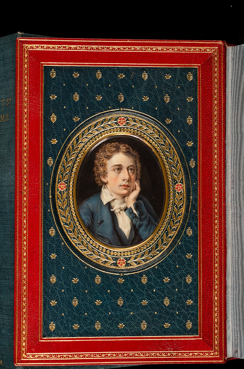 COSWAY-STYLE BINDING; SANGORSKI & SUTCLIFFE; KEATS, John; SCHARF, George, illustrator - Poetical Works of John Keats, the