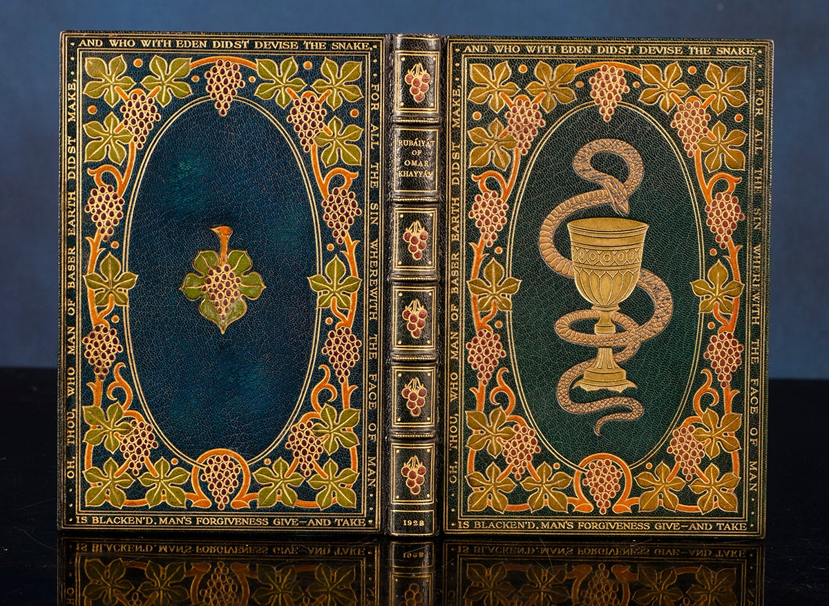 RUBIYT OF OMAR KHAYYM; RIVIRE & SON, binders; JAMES, Gilbert, illustrator - Rubiyt of Omar KhayyM