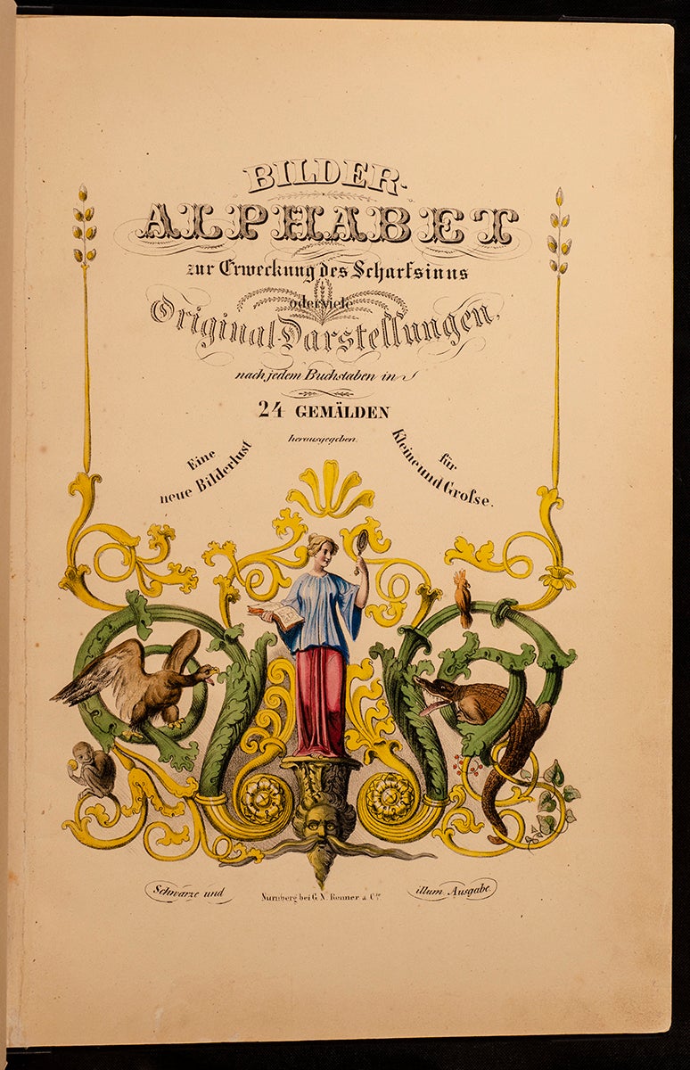 ABC BOOK; VOLTZ, Johann Michael - Bilder-Alphabet Zur Erweekung Des Scharfsinns