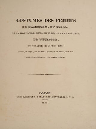Costumes des femmes de Hambourg, du Tyrol, de la Hollande,