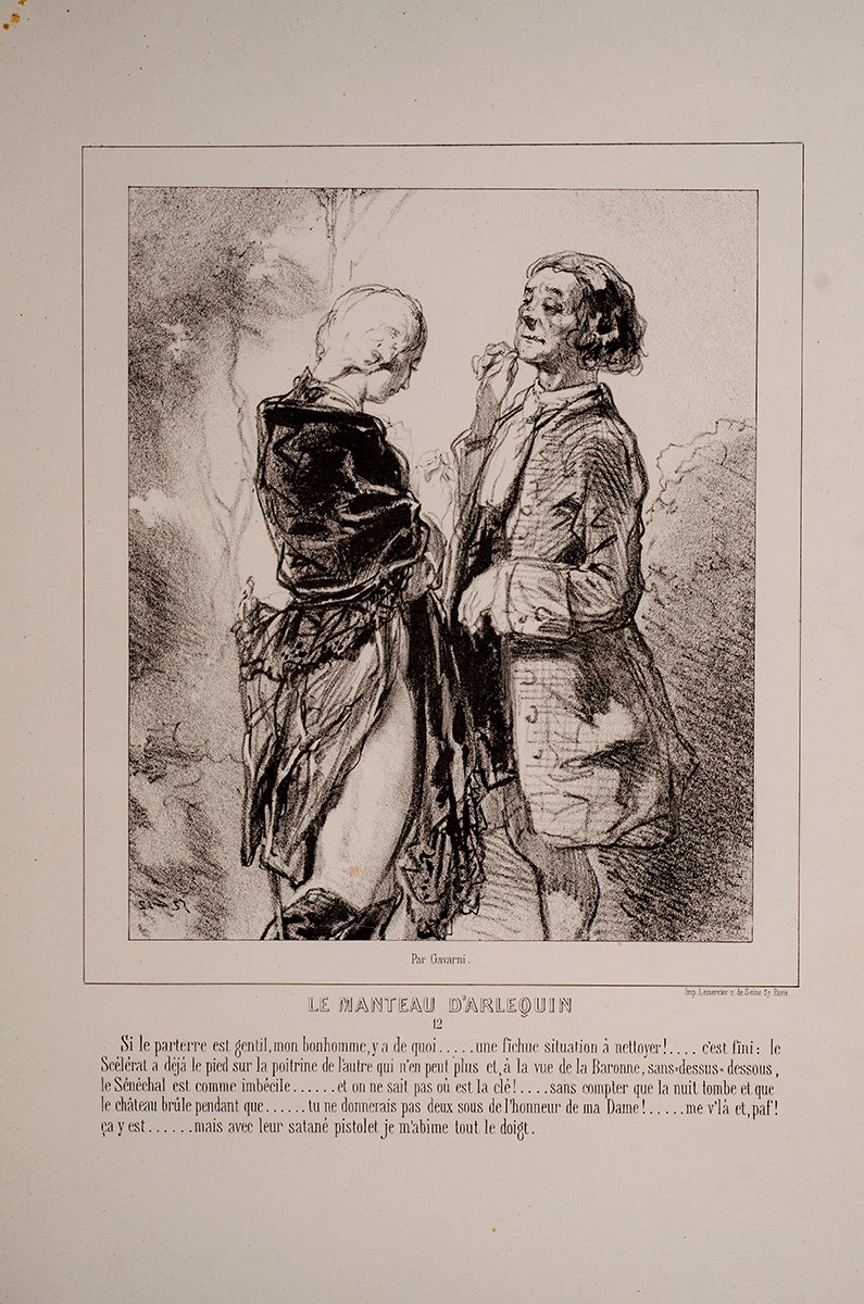 GAVARNI, Paul; [pseudonym of Guillaume Sulpice Chevallier] - Manteau D'Arlequin, le