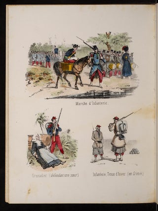 Item #05392 Album Militaire de l'Armée Francaise en Action. Louis-Pierre-René de MORAINE