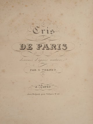 Cris de Paris dessin&eacute;s d&rsquo;apr&egrave;s nature
