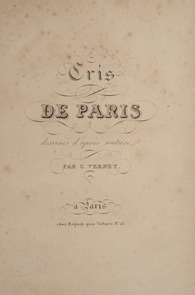 Cris de Paris dessinés d’après nature