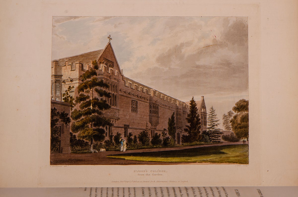 ACKERMANN, Rudolph - History of the University of Oxford, A.