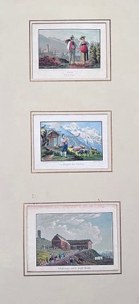 Item #05446 [six fine hand colored aqautint plates of Neuchatel, Switzerland]. Caspar BURCKHARDT