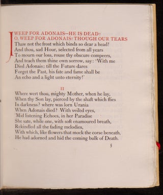 Adonais: An Elegy on the Death of John Keats