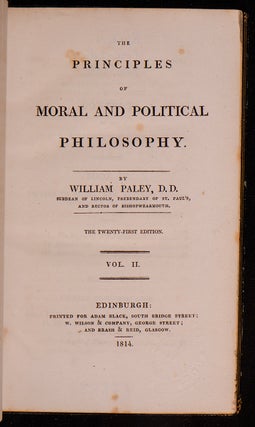 Principles of Moral and Political Philosophy, The