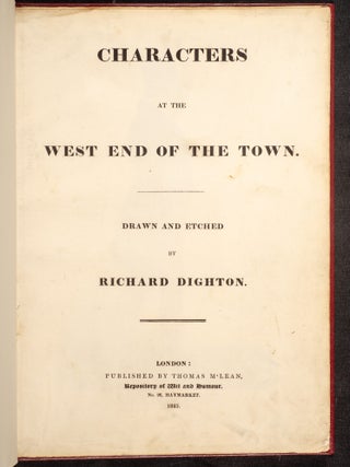 Characters at the West End of the Town. Drawn and Etched by Richard Dighton