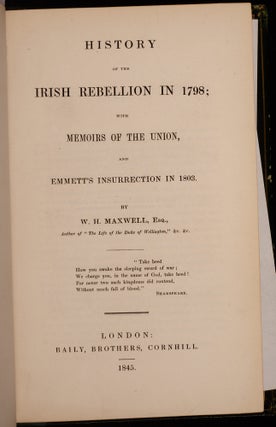 History of the Irish Rebellion in 1798;