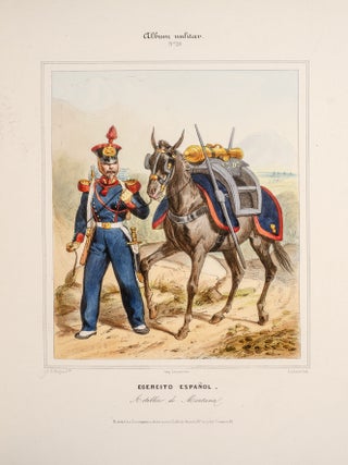 Item #05698 Album Militar. Victor ADAM, José VILLEGAS