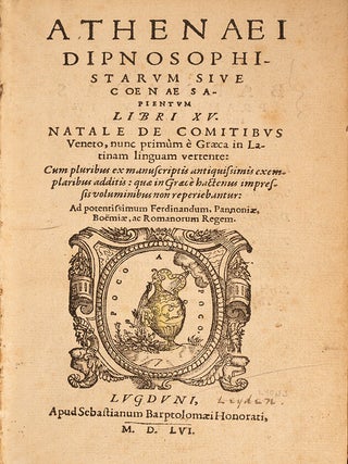 Athenaei Dipnosophistarum sive Coenae sapientum Libri XV.
