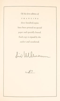 Item #05870 Changing. Liv ULLMANN