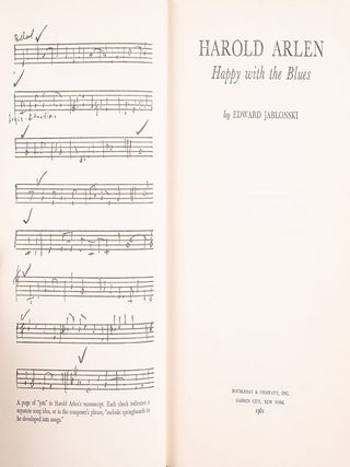 Harold Arlen. Happy with the Blues