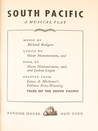 South Pacific. A Musical Play