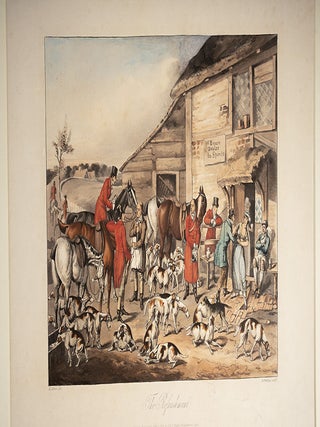 Set of Seven Plates on Fox Hunting, A
