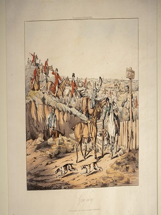 Set of Seven Plates on Fox Hunting, A