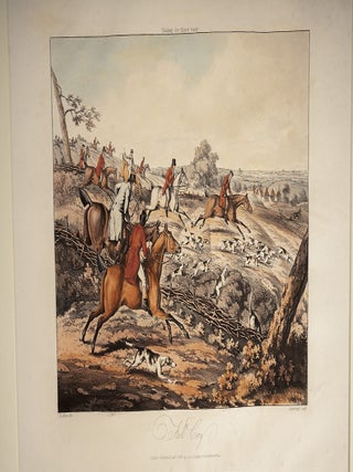 Set of Seven Plates on Fox Hunting, A