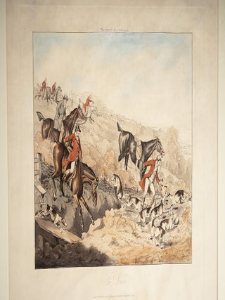 Set of Seven Plates on Fox Hunting, A