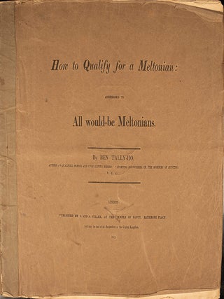 How to Qualify for a Meltonian: