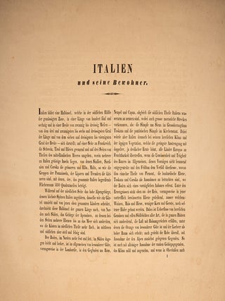 Italien und seine Bewohner