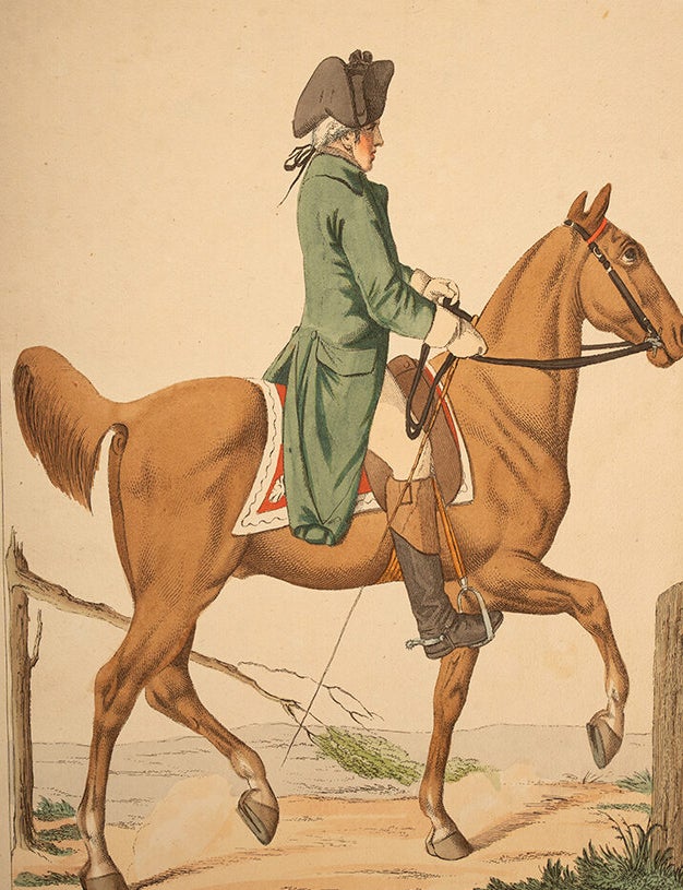 Item #05915 Reitschule oder Darstellung des nat&uuml;rlichen und k&uuml;nstlichen Ganges des Campagnepferdes. Mit Kupfern und kurzen Erkl&auml;rungen:. Carl Adolf Heinrich HESS.