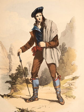 Item #05917 Costumes of the French Pyrenees, The. John JOHNSON, J. D HARDING