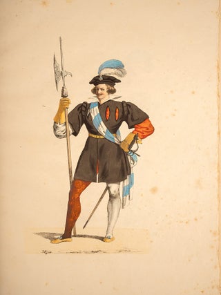 Abbildung der alterthümlichen Trachten des Schützenauszuges gehalten bei Anwesenheit Ihrer Majestäten des Königs und der Königin am 17. Oktober 1830 zu Regensburg