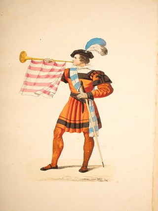 Abbildung der alterthümlichen Trachten des Schützenauszuges gehalten bei Anwesenheit Ihrer Majestäten des Königs und der Königin am 17. Oktober 1830 zu Regensburg