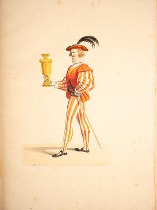 Abbildung der alterthümlichen Trachten des Schützenauszuges gehalten bei Anwesenheit Ihrer Majestäten des Königs und der Königin am 17. Oktober 1830 zu Regensburg