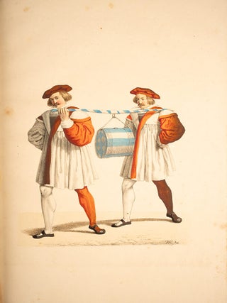 Abbildung der alterthümlichen Trachten des Schützenauszuges gehalten bei Anwesenheit Ihrer Majestäten des Königs und der Königin am 17. Oktober 1830 zu Regensburg