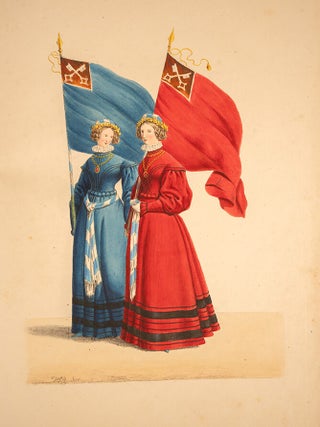 Abbildung der alterthümlichen Trachten des Schützenauszuges gehalten bei Anwesenheit Ihrer Majestäten des Königs und der Königin am 17. Oktober 1830 zu Regensburg