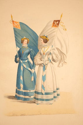 Abbildung der alterthümlichen Trachten des Schützenauszuges gehalten bei Anwesenheit Ihrer Majestäten des Königs und der Königin am 17. Oktober 1830 zu Regensburg