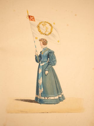 Abbildung der alterthümlichen Trachten des Schützenauszuges gehalten bei Anwesenheit Ihrer Majestäten des Königs und der Königin am 17. Oktober 1830 zu Regensburg