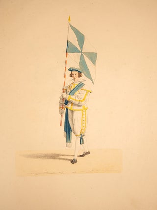 Abbildung der alterthümlichen Trachten des Schützenauszuges gehalten bei Anwesenheit Ihrer Majestäten des Königs und der Königin am 17. Oktober 1830 zu Regensburg