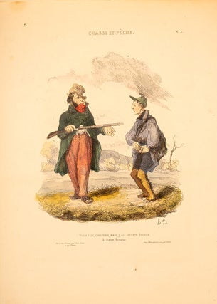A fine album of thirty-three superb hand colored lithograph plates, heightened with gum arabic