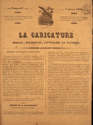 La Caricature, Journal. Dondé et Dirigé par Ch. Philipon