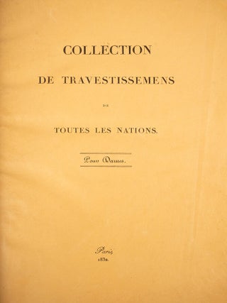 Collection de Travestissemens de Toutes Nations