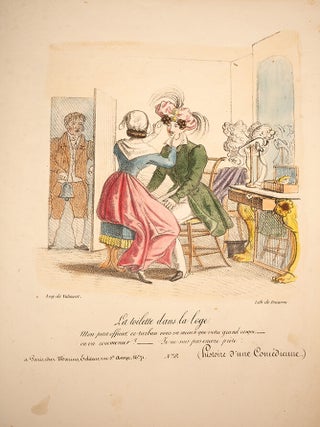 Histoire d’un comédien, en 12 planches par Auguste de Valmont