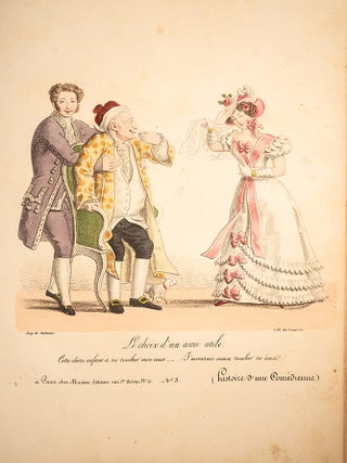 Histoire d’un comédien, en 12 planches par Auguste de Valmont