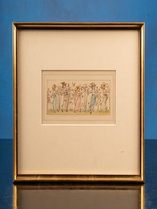 'Five Small Girls Dancing Among Rose Bushes'