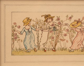 'Five Small Girls Dancing Among Rose Bushes'