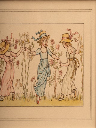 'Five Small Girls Dancing Among Rose Bushes'